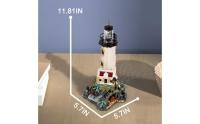 Island lighthouse building blocks toy size introduction