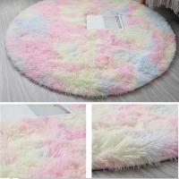 Alfombras de Salón redondas, Pelo Largo, Alfombra para Habitación, Dormitorio, Lavables, Antideslizante, Muy Suave - details 18