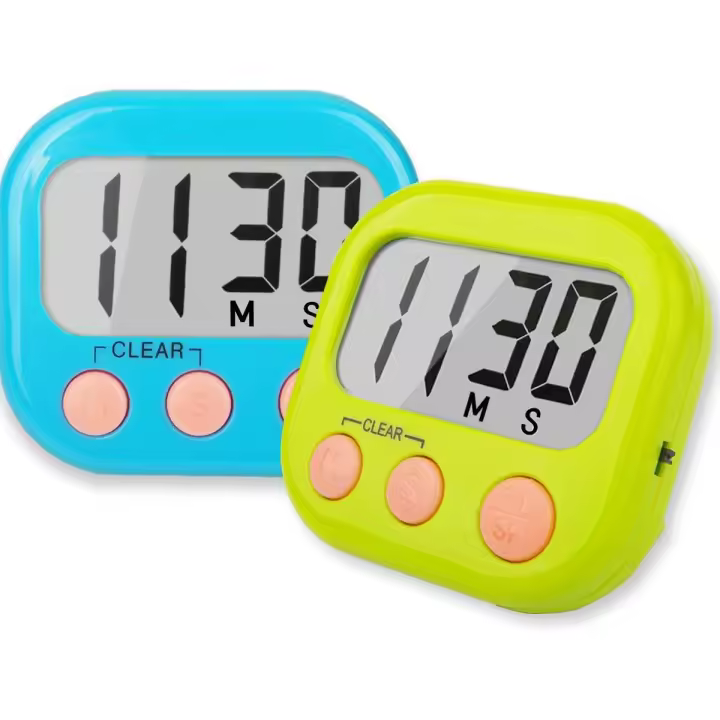Temporizadores de aula para maestros y niños, temporizador Digital magnético grande, paquete de 2 - 1