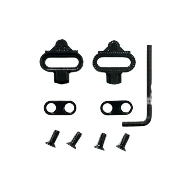 Calas de acero inoxidable para zapatos de bicicleta de montaña, Clip de Pedal, juego de tacos de SM-SH51 duraderos, SH51/SH56 - 1
