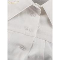 Conjunto de Moda de Lino Blanco Elegante Camisa de Manga Larga y Pantalones Anchos con Cintura Media Estilo Streetwear para Mujeres 2024 - details 9