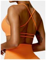 Sujetador de mujer con correa cruzada sujetador de yoga transpirable entrenamiento sexy espalda hermosa top de fitness - details 19