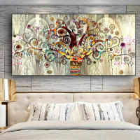Pintura moderna del árbol de la vida para decoración de pared, arte colorido abstracto para habitación, 110x60cm(sin marco) - details 1