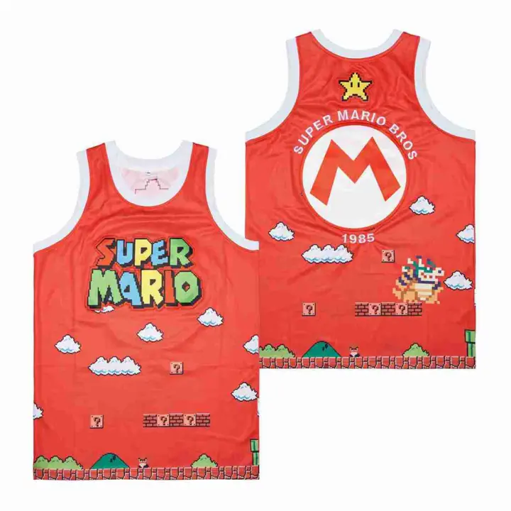 Camisetas deportivas personalizadas para hombre, camiseta de baloncesto de película de malla súper cosida - 1
