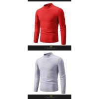 Suéter Casual de Hombre Primavera Moda Básica Sólida Cuello Mock Ajustado Comodidad Tejido de Otoño para Mujeres Material Exterior Viscosa - details 13