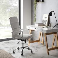 Morgan reclinable Negro, Piel sintética, Silla ejecutiva con reposacabezas y conjín engrosados, Altura Ajustable, Diseño ergonómico - details 13