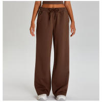 Pantalones deportivos ligeros, sueltos, informales, de pierna ancha para mujer, deportes al aire libre, con cordón elástico - details 30