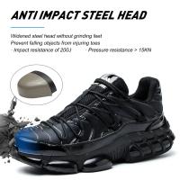 Zapatos de Punta de Acero Ligeros, Antideslizantes, a Prueba de Agujeros, Comodidad para el Trabajo - details 1