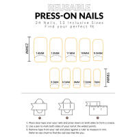 Uñas postizas desnudas con estampado de estrellas rosas, material seguro de larga duración, impermeable, salón de uñas para mujeres y niñas - details 3