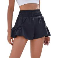 Pantalones cortos de cintura alta para mujer, pantalones cortos deportivos para correr, entrenamiento, gimnasio, pantalones de secado rápido, pantalones de Yoga, pantalones de tenis, pantalones cortos de verano para mujer - details 1