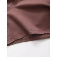 conjunto deportivo Vintage para mujer, traje de pantalones cortos sólidos, camiseta de manga corta con cuello redondo, cortos con cordón, - details 50