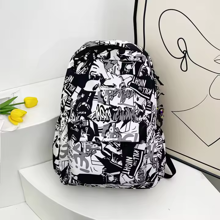 personalidad, guapo, chicos, estudiantes de secundaria, moda, mochila, mochila, estilo occidental, tendencia, mochila - 1