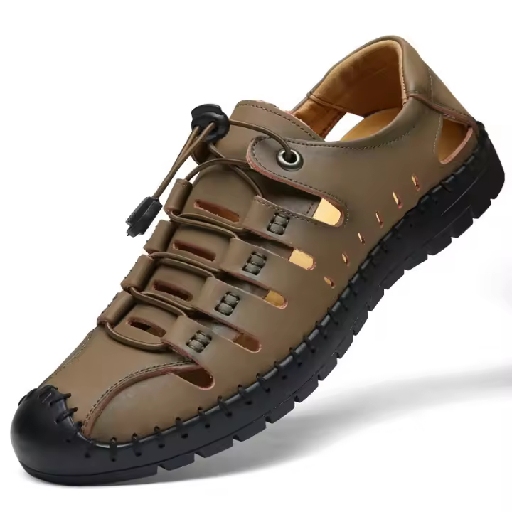 Masculino2025Nuevas Sandalias de Playa Antideslizantes Huecas Casuales para Hombres de Verano - 1