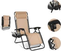 Juego de tumbona plegable con almohada, silla de jardín ergonómica, tumbona - details 2