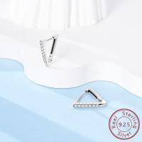 Pendiente de aro de plata de ley 925 para mujer, corazón, estrella, trébol, joyería de compromiso, regalo de boda - details 7