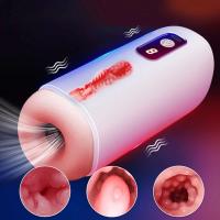 Realista masculino mamada masturbador vagina vibrador chupando avión taza sexo hine bolsillo coño pronunciación adulto para hombre juguete - details 17