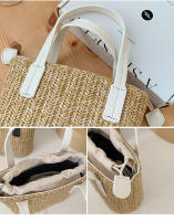 Diseño de bolso bolso de mujer bolso de paja nuevo bolso de playa de verano bolso tejido de moda bolso de mensajero - details 31