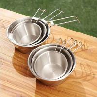 Cuenco plegable de acero inoxidable para exteriores, cocina para acampar, villa, senderismo, VIE, picnic, utensilios - details 1