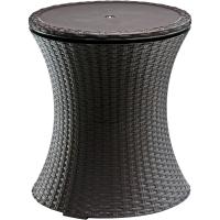 Mesa Nevera para Exterior y Jardín, Ratán, Color Crema, Capacidad 30 L, 45 latas - details 5