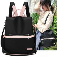 Mochila Oxford informal para mujer, bolso escolar de nailon impermeable, de alta calidad, a la moda, de viaje - details 2