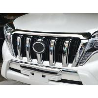 Tiras de rejilla de parachoques delantero, embellecedores protectores de parachoques para Toyota Land Cruiser 150 Prado LC150 FJ150 2014-2017, cromo - details 6