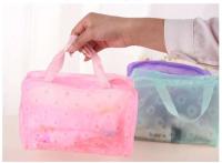 Bolsa de maquillaje transparente de PVC ral para mujer y niña, estuche impermeable con cremallera, bolsas de aseo de viaje, bolso - details 3
