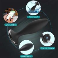 Leten Plug Anal Vibrador Control Remoto Masajeador Prostatico de Acero Inoxidable - details 7