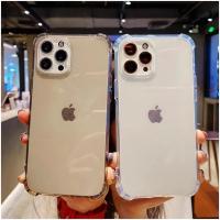 Nueva funda de silicona transparente de lujo a prueba de golpes para iPhone 16 15 14 13 12 11 Pro Max Plus XR XS Max, funda trasera transparente de parachoques suave - details 0