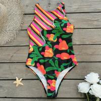 Traje de Baño de Una Pieza Impreso 2024 Talla Grande Push Up Estilo Vintage de Flor - details 44