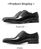 Waterdrop ofrece zapatos casuales planos de cuero genuino de alta calidad, zapatos con cordones suaves para hombres de nueva marca - details 0