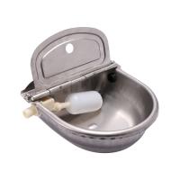Cuenco de agua de acero inoxidable 304 con orificio de drenaje para bebida, flotador automático para granja, caballo, vaca, suministros para ovejas, perros, mascotas, cabras y ganado - details 0