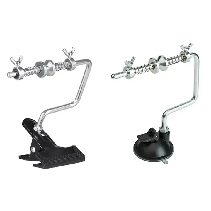 Enrollador de línea de pesca portátil, máquina de carrete giratorio de Baitcasting, sistema de bobinado, accesorios de herramientas de pesca, 2 piezas - 1