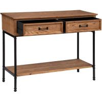 Consola de Madera y Metal 2 Cajones Muebles y Organización - details 4