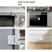 Seguridad ABS para niños Con protección contra golpes, bloqueo con contraseña, hebilla de bloqueo de armario multifuncional, refrigerador - details 3