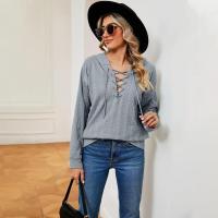Sudadera con capucha elegante para mujer, manga larga, moda coreana, estilo casual y suelto - details 11