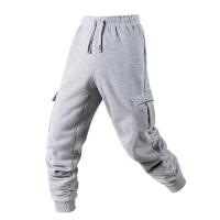 Pantalones Cargo para Hombres Cintura Elástica, Estilo Deportivo Casual, Ropa de Gimnasio Fitness, Diseño Holgado - details 5