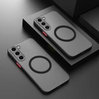 Funda magnética a prueba de golpes mate para Samsung Galaxy S23 Ultra S22 S21 Plus S20 FE, Funda protectora para teléfono con imá - details 3