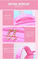 Mochilas escolares de primaria para niñas, mochila bonita rosa y azul, gran capacidad, regalo para niños - details 11