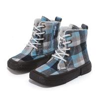Nuevos zapatos de invierno para niños de diseñador de marca de moda, botas de piel de goma para niños, talla 4, caña alta, 2025 barato - details 3