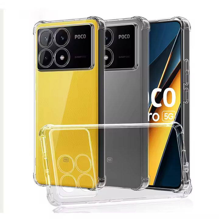 Funda de Silicona Suave Transparente Ultra Delgada para Xiaomi POCO X6 X5 X4 X3 M6 M4 M3 F5 F4 Pro 4G 5G GT Ultra A Prueba de Golpes - 1