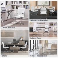 Juego de 2 sillas de oficina, silla blanca, silla de recepción, silla para conferencias, sala de estar, silla de trabajo, 2 unidades - details 3