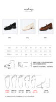 Zapatos individuales de tacón grueso cosidos con lazo de nuevo estilo, zapatos de mujer de tacón medio. - details 3