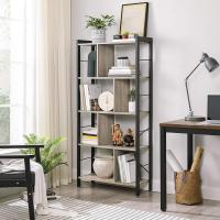 Estantería de Almacenamiento de 5 Niveles, Organizador de Oficina de Estudio, con Compartimentos, para Salón, Estilo Industrial, Marrón Rústico y Negro - details 24