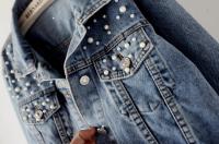 Chaqueta Vaquera Mujer 2025 - Bordada con Perlas y Detalles de Cuentas, Diseño Premium para Looks Casual y Elegante - Tejido Resistente y Cómodo - details 5