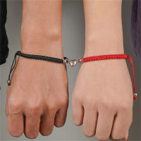2 unids/set corazón romántico magnético atraer pareja para Mujeres Hombres moda cuerda trenzada pulsera a juego joyería de amistad - details 10