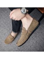Mocasines hombre cabeza redonda de soja zapatos de los hombres perezosos zapatos de los hombres un pie estribos suave fondo de conducción de los hombres modelos casuales zapatos de cuero. - details 4