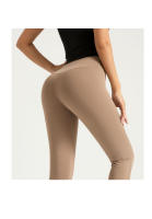 Pantalones de yoga acampanados de cintura alta con levantamiento de glúteos, leggings deportivos transpirables sin costuras para fiesta desnuda - details 8