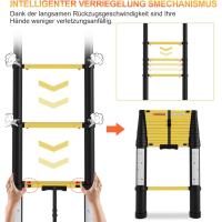 Escalera Telescópica de Aluminio Extensible, Antideslizante, Multiusos Carga de 150kg - details 17