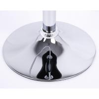 Taburete de Bar con Resalto Juego de 2, Ajuste de Altura Continuo, Acero Cromado, Antideslizante, Cuero Sintético Fácil de Cuidado, Almohadilla Bien Acolchada Blanco - details 6