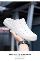Sandalias para Mujer con Agujeros Estilo Coreano Transpirable Ideal para Ocio al Aire Libre, Playa, Paseo, Zapatillas Frescas, Suela Gruesa, Suela Suave - details 13